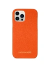 Maison De Sabre Leather Case Iphone 13 Pro Max In Manhattan Orange