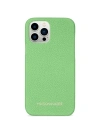 Maison De Sabre Leather Case Iphone 13 Pro Max In Mint Green