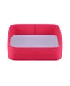 Maison De Sabre Leather Catchall Tray In Fuchsia Lavender