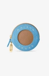 Maison De Sabre Leather Coin Purse In Blue