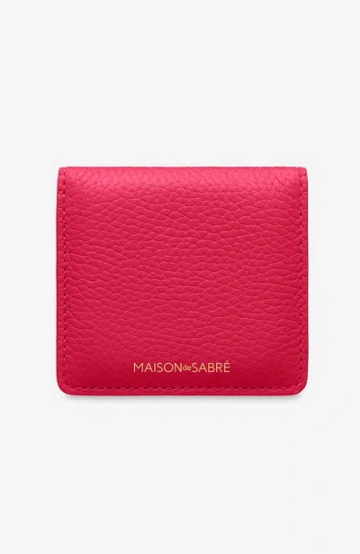 MAISON DE SABRE MAISON DE SABRÉ LEATHER COMPACT MIRROR
