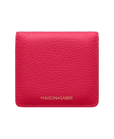MAISON DE SABRE MAISON DE SABRE LEATHER COMPACT MIRROR