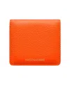 Maison De Sabre Leather Compact Mirror In Manhattan Sandstone
