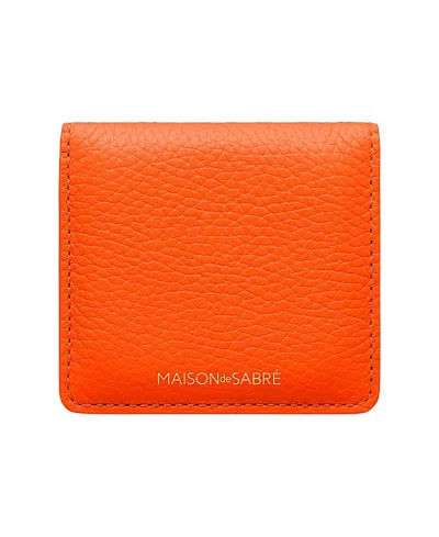 MAISON DE SABRE MAISON DE SABRE LEATHER COMPACT MIRROR