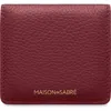 Maison De Sabre Maison De Sabré Leather Compact Mirror In Black