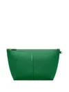 Maison De Sabre Leather D-ring Pouch In Green