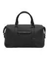 Maison De Sabre Leather Duffle Bag In Black Caviar