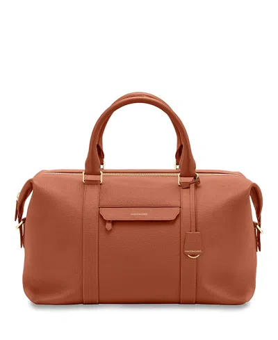 Maison De Sabre Leather Duffle Bag In White