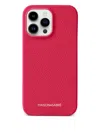 Maison De Sabre Leather Iphone 14 Pro Max Case In Pink