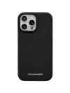 Maison De Sabre Leather Iphone 16 Pro Max Phone Case In Black