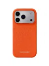 Maison De Sabre Leather Iphone 17 Phone Case In Orange