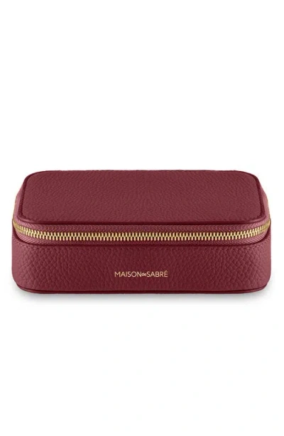Maison De Sabre Maison De Sabré Leather Jewellery Case In Pattern