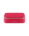 Maison De Sabre Leather Jewelry Case In Shibuya Fuchsia