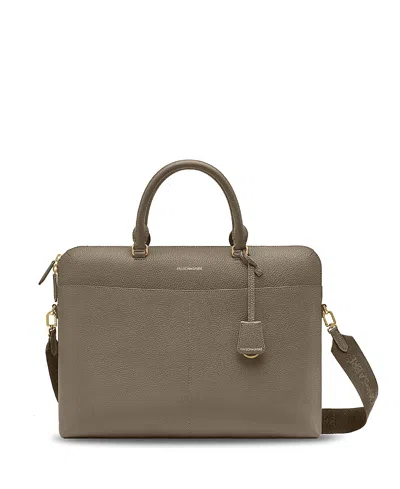Maison De Sabre Leather Laptop Bag In Brown