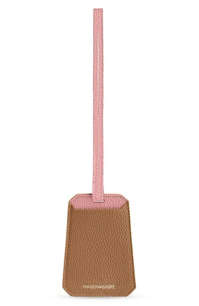 Maison De Sabre Maison De Sabré Leather Luggage Tag In Brown