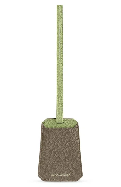 Maison De Sabre Maison De Sabré Leather Luggage Tag In Purple
