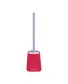 Maison De Sabre Leather Luggage Tag In Fuchsia Lavender