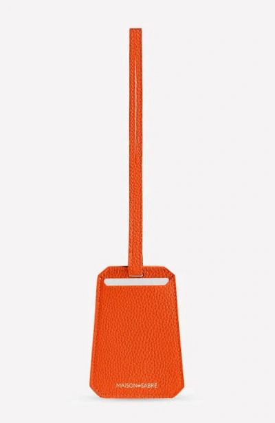 MAISON DE SABRE MAISON DE SABRÉ LEATHER LUGGAGE TAG