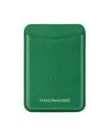 Maison De Sabre Leather Magsafe Wallet In Emerald Green