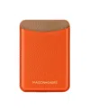 Maison De Sabre Leather Magsafe Wallet In Manhattan Sandstone