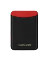 Maison De Sabre Leather Magsafe Wallet In Rouge Noir
