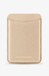 Maison De Sabre Leather Magsafe Wallet In Saharan Nude