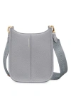 Maison De Sabre Leather Mini Saddle Bag In Gray