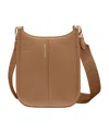 Maison De Sabre Leather Mini Saddle Bag In Sandstone Brown