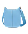 Maison De Sabre Leather Mini Saddle Bag In Sky Blue
