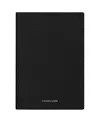 Maison De Sabre Leather Notebook In Black Caviar