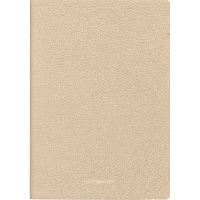 Maison De Sabre Maison De Sabré Leather Notebook In Saharan Nude