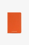 Maison De Sabre Maison De Sabré Leather Passport Holder In Manhattan Orange