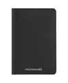 Maison De Sabre Leather Passport Holder In Rouge Noir