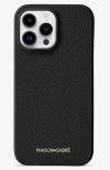 Maison De Sabre Leather Phone Case In Black