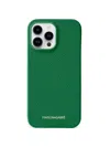 Maison De Sabre Leather Phone Case In Emerald Green