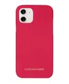 Maison De Sabre Leather Phone Case (iphone 12) In Shibuya Fuchsia