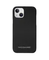 Maison De Sabre Leather Phone Case (iphone 13) In Black Caviar