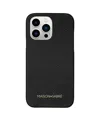 Maison De Sabre Leather Phone Case (iphone 13 Pro) In Black Caviar