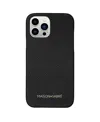 Maison De Sabre Leather Phone Case (iphone 13 Pro Max) In Black Caviar