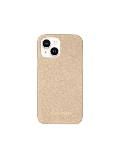 Maison De Sabre Leather Phone Case (iphone 14) In Brown