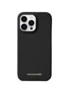 Maison De Sabre Iphone 14 Pro Max Pebbled Leather Phone Case In Black