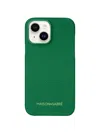 Maison De Sabre Leather Phone Case (iphone 15) In Emerald Green