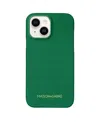 Maison De Sabre Leather Phone Case (iphone 15) In Emerald Green