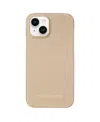 Maison De Sabre Leather Phone Case (iphone 15) In Saharan Nude