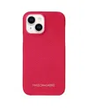 Maison De Sabre Leather Phone Case (iphone 15) In Shibuya Fuchsia