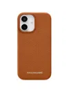 Maison De Sabre Iphone 16 Leather Phone Case In Brown