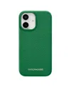 Maison De Sabre Leather Phone Case (iphone 16) In Emerald Green