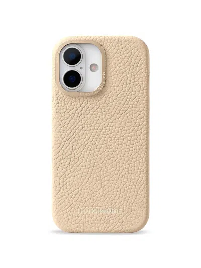 Maison De Sabre Leather Phone Case (iphone 17) In Neutral