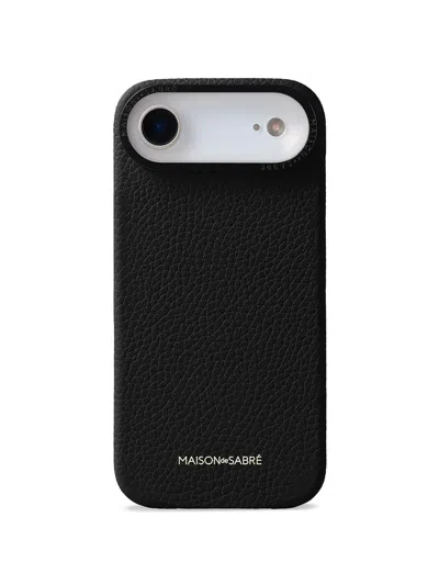Maison De Sabre Leather Phone Case (iphone 17 Air) In Black