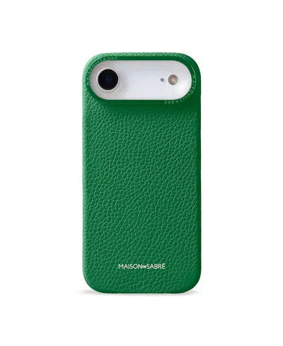 Maison De Sabre Leather Phone Case (iphone 17 Air) In Green